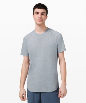 Lululemon Drysense Training Short Sleeve Shirt Blast Herr Vita | SWVF-74029