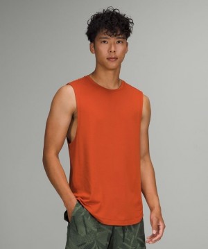 Lululemon Drysense Training Sleeveless Blast Herr Mörkröda | QFVH-59732