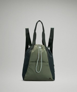 Lululemon Dual Function Backpack To Tote Väskor Accessories Gröna Gröna | GORJ-87156