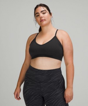 Lululemon Ebb to Street Bra Light Support, C/D Cup Sport BH Dam Svarta | FGHU-02986