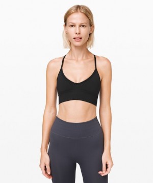 Lululemon Ebb to Street Bra Light Support Sport BH Dam Svarta | EPZM-58240
