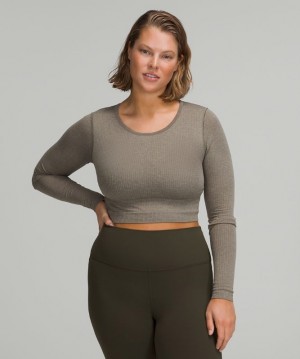 Lululemon Ebb to Street Long Sleeve Shirt Blast Dam Rover | RJGV-18753
