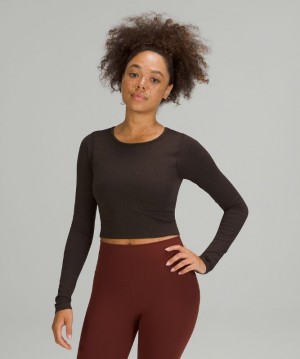 Lululemon Ebb to Street Long Sleeve Shirt Blast Dam French Press | UALZ-79531