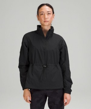 Lululemon Evergreen Anorak Jackor Dam Svarta | PYJH-51082