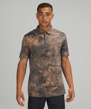 Lululemon Evolution Short Sleeve Polo Shirt Blast Herr Mörkgrå | YVZJ-93018