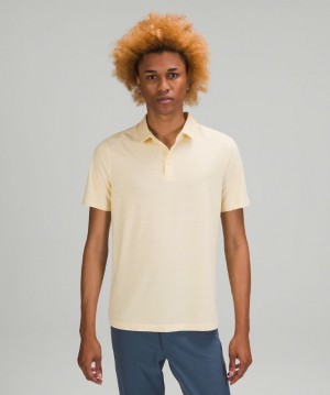 Lululemon Evolution Short Sleeve Polo Shirt Blast Herr Citron | EQUO-32517