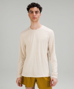 Lululemon Fast and Free Long Sleeve Blast Herr Vita | HEXV-38975