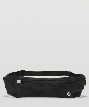 Lululemon Fast and Free Running Belt Väskor Accessories Camo Svarta Olika Färger | UWKM-25904