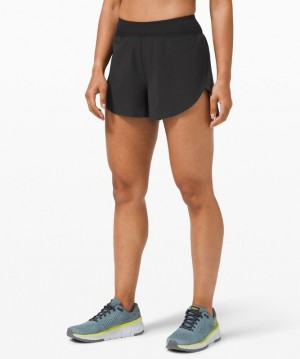 Lululemon Find Your Pace High-Rise Short 3 Shorts Dam Svarta | ZWDJ-51736