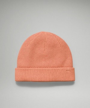 Lululemon Fleece-Lined Knit Beanie Hatt Accessories Rosa | BLXV-01356