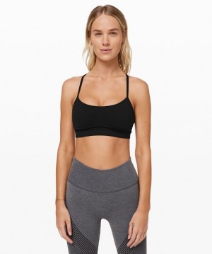 Lululemon Flow Y Nulu Bra Light Support Sport BH Dam Svarta | OPVH-81243