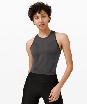 Lululemon For the Chill of It Crop Tank Blast Dam Mörkgrå | RCQY-48520