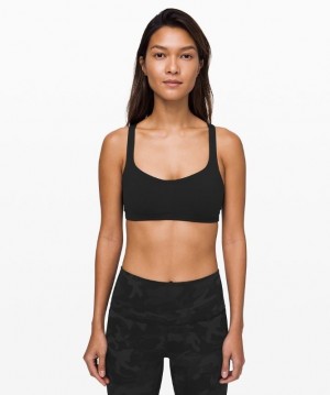 Lululemon Free to Be Bra Sport BH Dam Svarta | CYVJ-64820