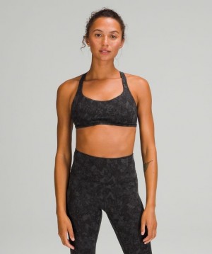 Lululemon Free to Be Bra - Wild Light Support Sport BH Dam Camo Svarta Olika Färger | CIGA-45201