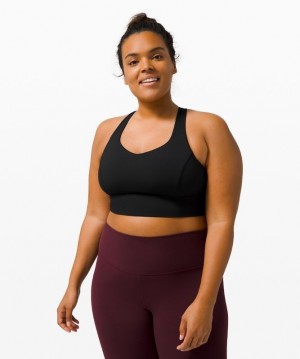 Lululemon Free to Be Serene Bra Longline Light Support, C/D Cup Sport BH Dam Svarta | FIBS-76285