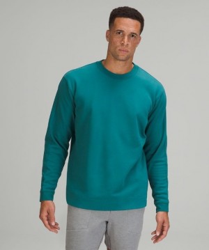 Lululemon French Terry Oversized Long Sleeve Crew Tröjor Herr Mörk | ZGPS-57034