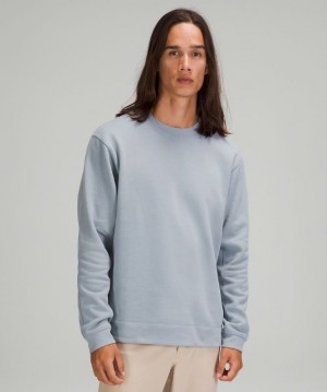 Lululemon French Terry Oversized Long Sleeve Crew Tröjor Herr Chambray | GYLN-40783