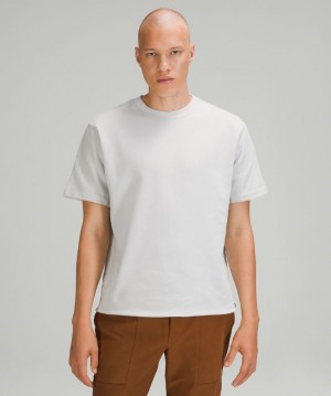 Lululemon French Terry Oversized Short Sleeve Crew Blast Herr Vapor | FUKM-01327