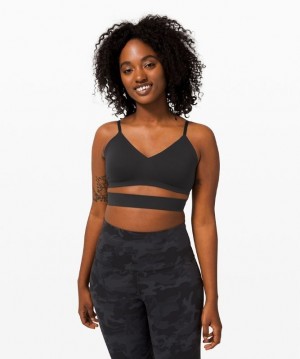 Lululemon Happy Warrior Bra Sport BH Dam Svarta | HDJN-15978