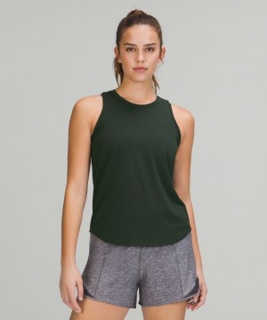 Lululemon High Neck Run and Train Tank Blast Dam Gröna | OYGZ-63752