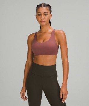 Lululemon In Alignment Straight-Strap Bra C/D Sport BH Dam Smoky Topaz | OIHP-86257