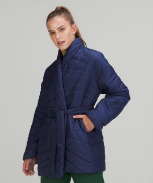 Lululemon Insulated Wrap Jacket Jackor Dam Night Sea | QLJX-56941