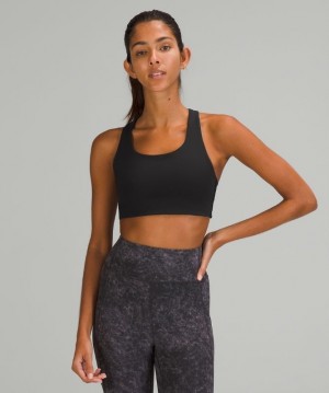 Lululemon Invigorate Bra High Support Sport BH Dam Svarta | VZDU-80196
