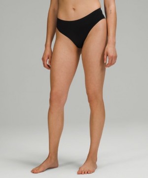 Lululemon InvisiWear Cheeky Bikini Underkläder Dam Svarta | PRJY-23658