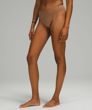 Lululemon InvisiWear Mid-Rise Cheeky Bikini Underwear Underkläder Dam Bruna | QFHV-20479