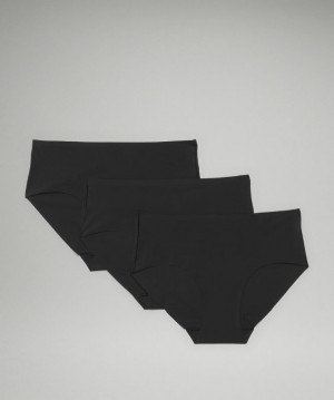 Lululemon InvisiWear Mid Rise Hipster Underwear 3 Pack Underkläder Dam Svarta | EIOA-23016