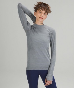 Lululemon Keep the Heat Long Sleeve Blast Dam Grå | OMPA-17942