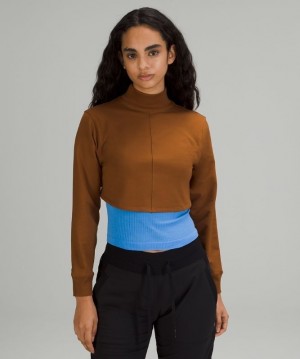 Lululemon LA Reversible Mock Neck Tröjor Dam Koppar Bruna | UZYL-78046
