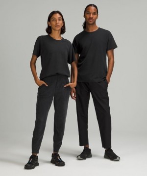 Lululemon Lab Jacquard Short Sleeve T-Shirt Blast Herr Svarta | UWXR-68793