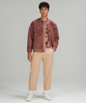 Lululemon Lab Wool-Blend Pant Shorter Length Byxor Herr Cafe Au Lait | YUIR-08341