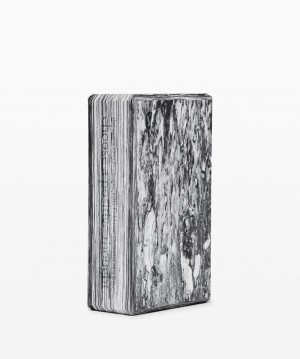 Lululemon Lift And Lengthen Yoga Block Utrustning Accessories Svarta Vita | GOBP-40961