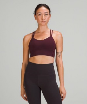 Lululemon Like a Cloud Long-Line Bra B/C Sport BH Dam Cassis | QKZG-18943