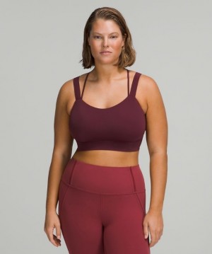 Lululemon Like a Cloud Longline Bra Light Support Sport BH Dam Cassis | PJOS-06932