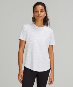 Lululemon Love Crew Blast Dam Grå Vita | WLKB-57829