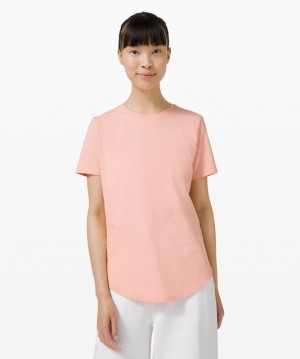 Lululemon Love Crew Short Sleeve T-Shirt Blast Dam Rosa Vita | PREI-04973