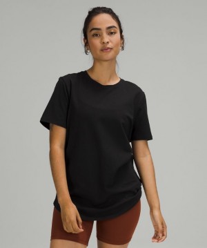 Lululemon Love Crew Short Sleeve T-Shirt Blast Dam Svarta | BVND-37856