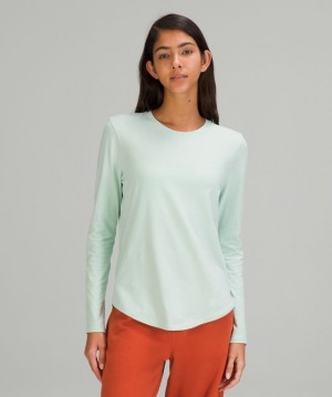 Lululemon Love Long Sleeve Blast Dam Mintgröna | JHMT-20613