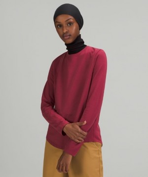 Lululemon Love Long Sleeve Blast Dam Vinröda | CQGJ-30142
