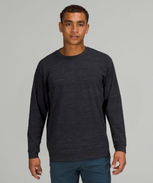 Lululemon Luxtreme Oversized Long Sleeve Crew Blast Herr Svarta Marinblå | AEZR-45201