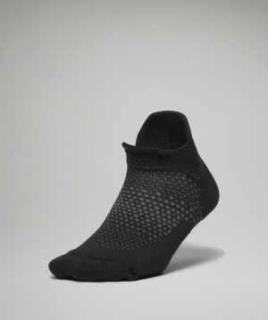 Lululemon MacroPillow Tab Running Sock Medium Cushioning Strumpor Accessories Svarta | BVTG-54803