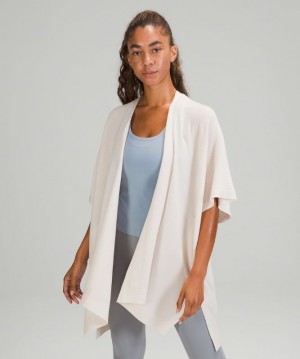Lululemon Merino Wool Short Sleeve Wrap Tröjor Dam Vita | YQSV-82149