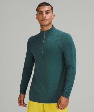 Lululemon Metal Vent Tech 1/2 Zip 2.0 Blast Herr Night Sea | QOBD-50872
