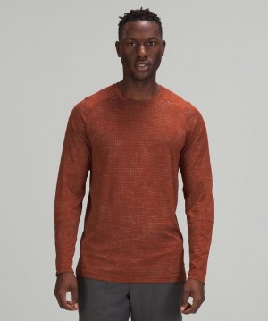 Lululemon Metal Vent Tech Long Sleeve 2.0 Blast Herr Mintgröna Bruna | SGJW-06739