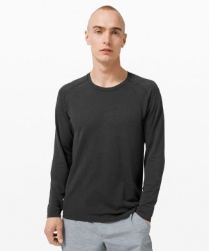 Lululemon Metal Vent Tech Long Sleeve 2.0 Blast Herr Svarta Svarta | QCXW-54089