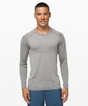 Lululemon Metal Vent Tech Long Sleeve 2.0 Blast Herr Vita | YHSF-53182