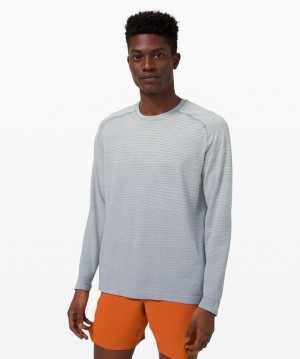Lululemon Metal Vent Tech Long Sleeve 2.0 Blast Herr Vita | CHTB-73041